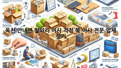 옥천 안내면 월외리 이사, 걱정 뚝! 이사 전문 업체 찾기